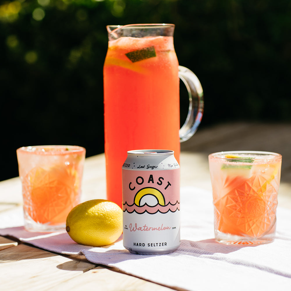 Watermelon Lemon HIGH Punch Recipe - Featuring Coast Hard Seltzer!