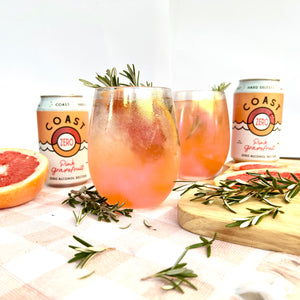Coast Zero Pink Grapefruit & Rosemary Mocktail