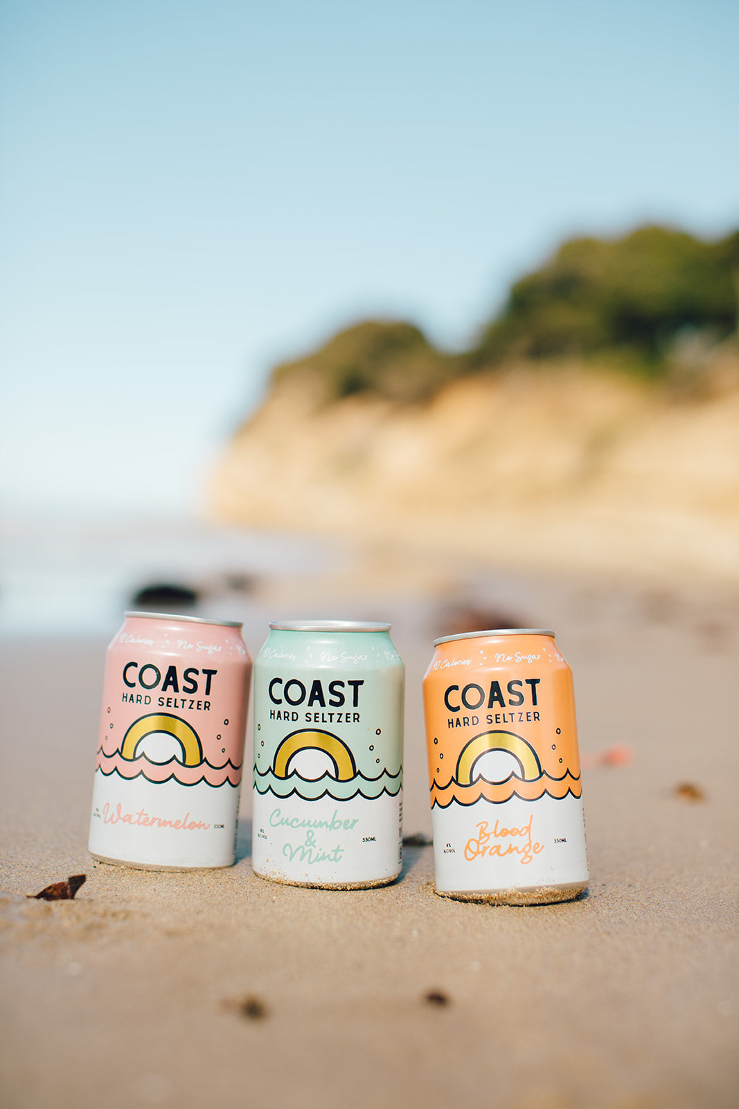 COAST HARD SELTZER FAVOURITE FLAVOURS