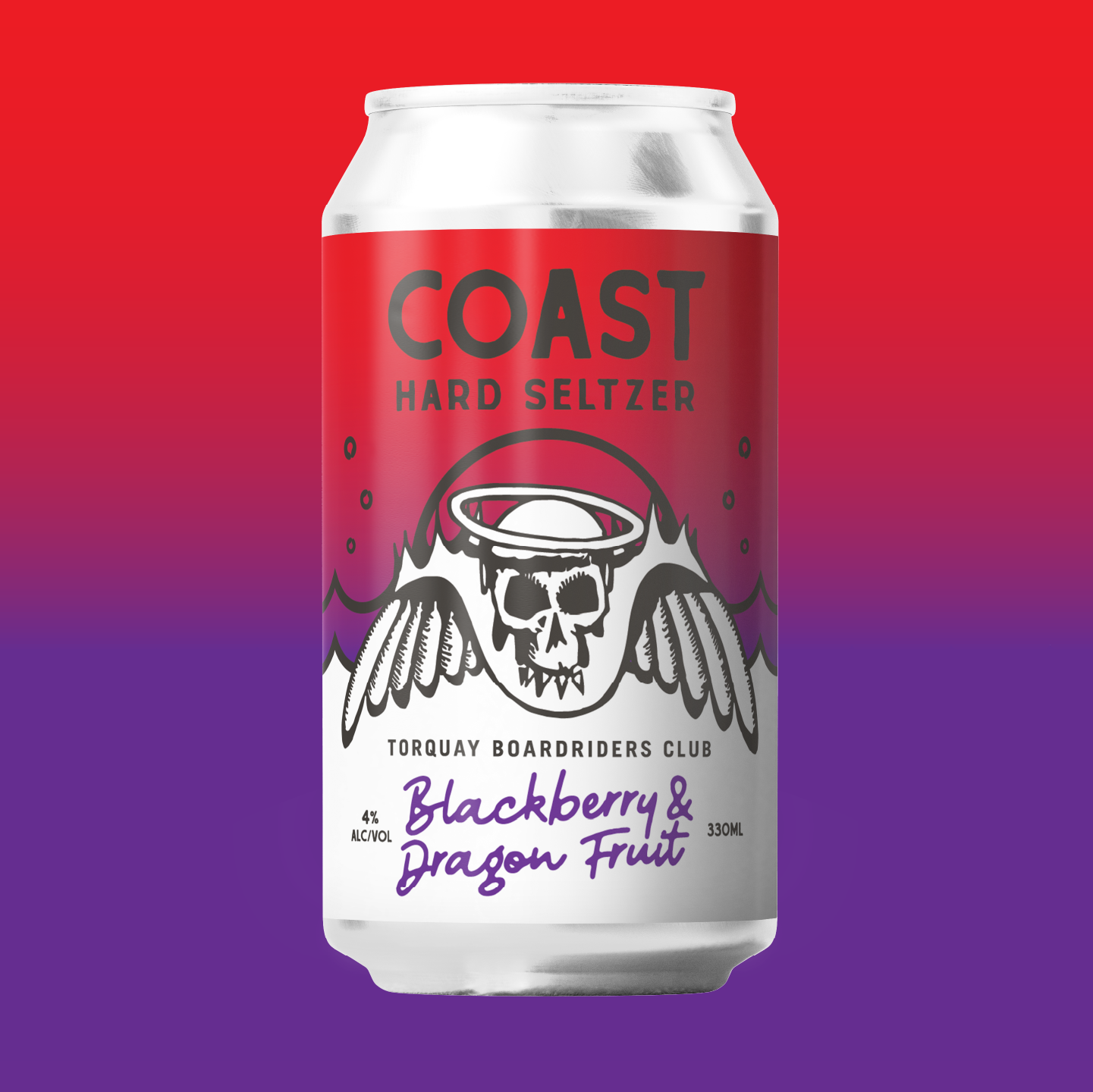 TORQUAY BOARDRIDERS X COAST BLACKBERRY & DRAGONFRUIT HARD SELTZER - PRE ORDER LAUNCHING 14TH NOVEMBER
